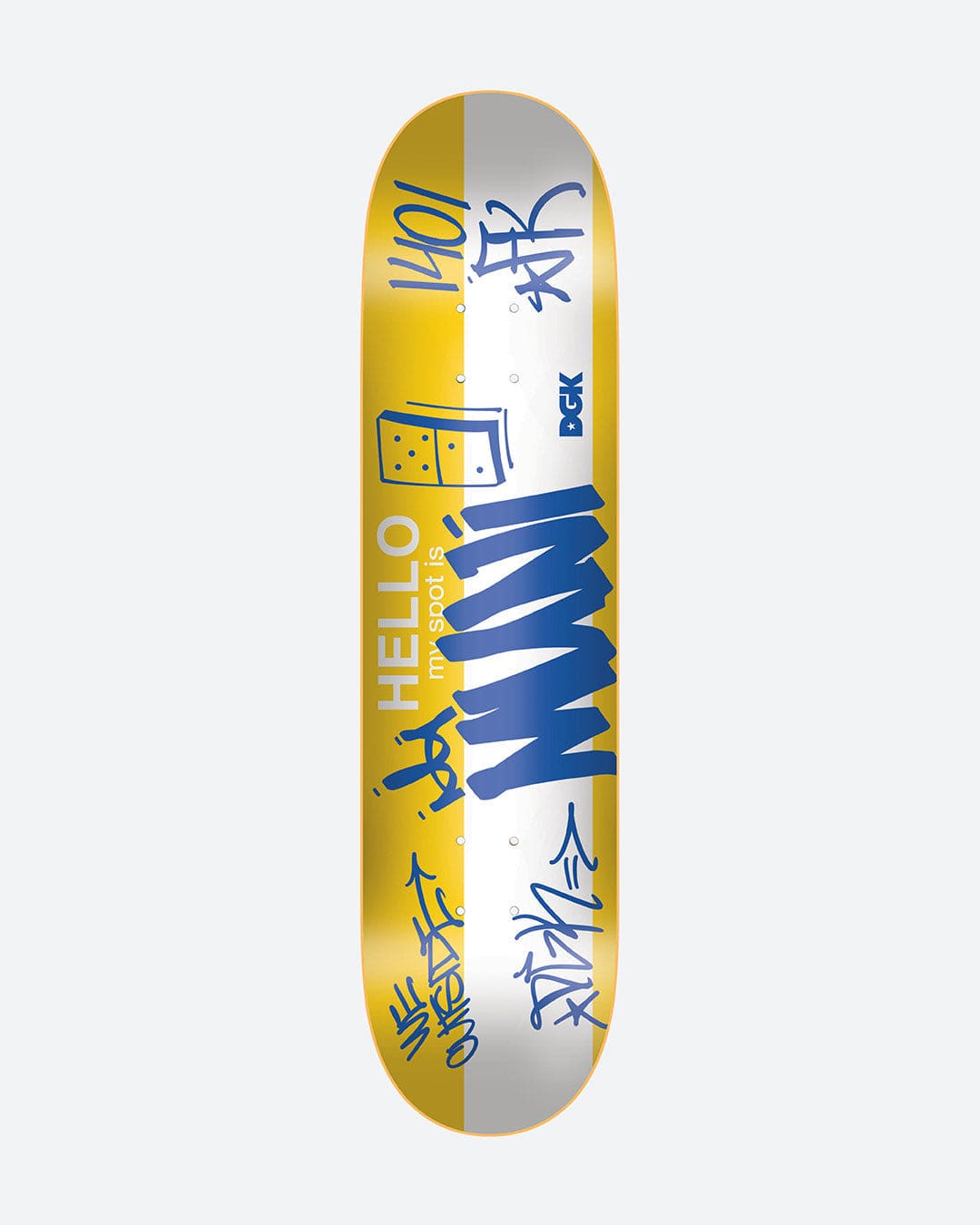 DGK Hello My Spot Is Muni Deck