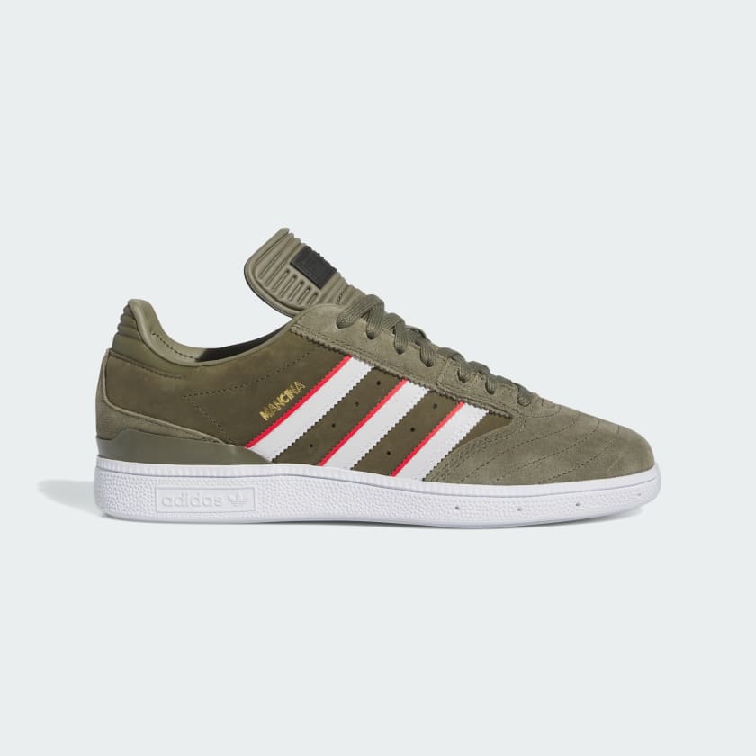 Adidas Busenitz Pro - (Dan Mancina) Olive Red Holistic Skateshop Adidas Busenitz Pro - (Dan Mancina) Olive Red Holistic Skateshop