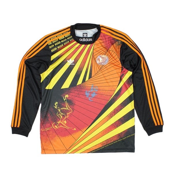 ADIDAS SKATEBOARDING JERSEY Adidas Nakel L/S Jersey - Black Yellow Orange