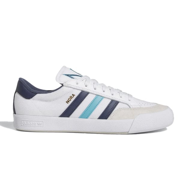 Adidas Nora - White Blue Shadow Navy – Holistic Skateshop
