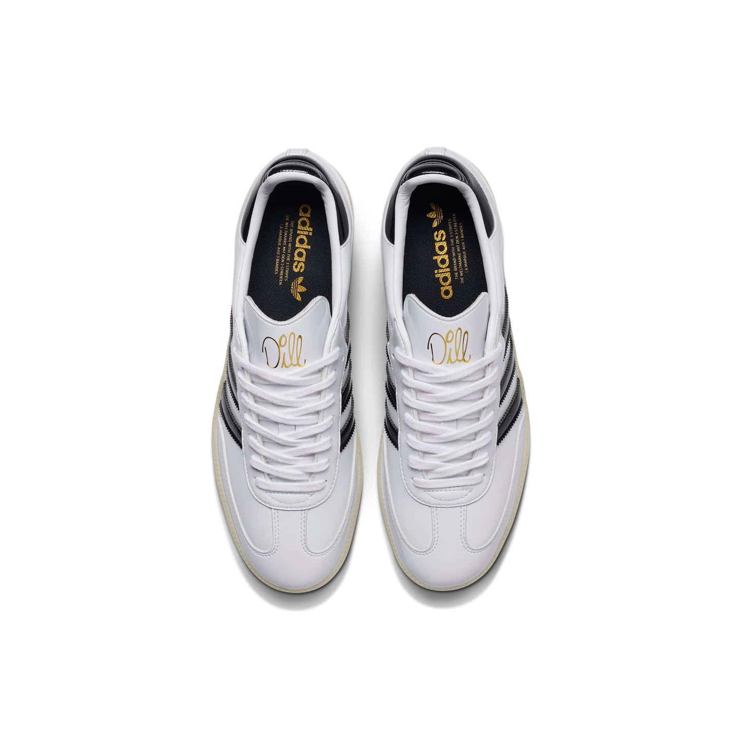 ADIDAS SKATEBOARDING SHOE ADIDAS Adidas Samba ADV - (Jason Dill) Patent White Leather