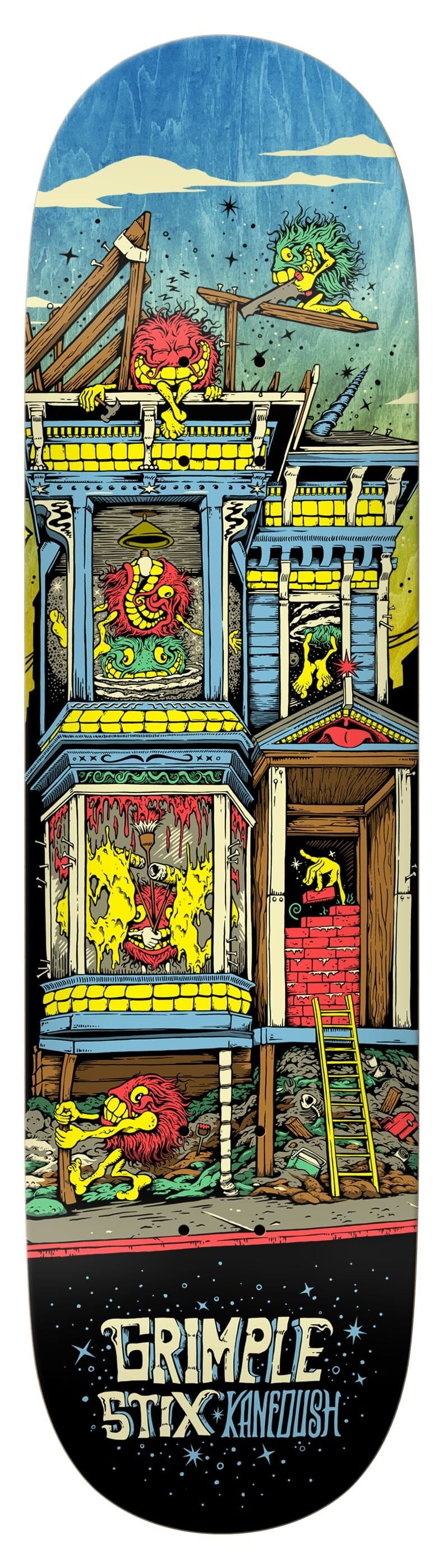 ANTI-HERO DECK 8.75 Anti Hero Grimple Kanfoush Victorian Deck - 8.75