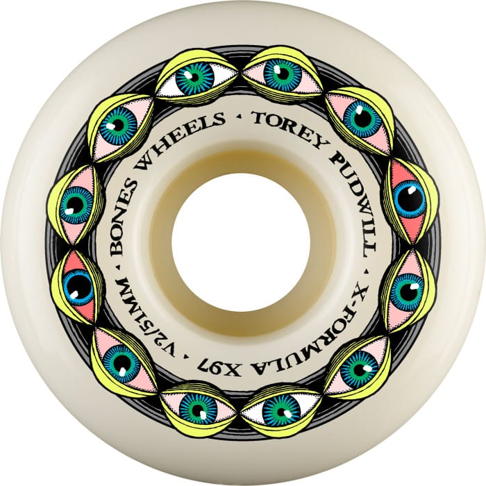 BONES WHEELS 51mm Bones X-Formula Pudwill Frying Eyes V2 Lock In Wheels 51mm - 97a