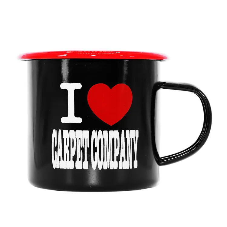 Carpet Company MISCELLANEOUS Carpet I Heart Carpet Metal Camper Mug - Black