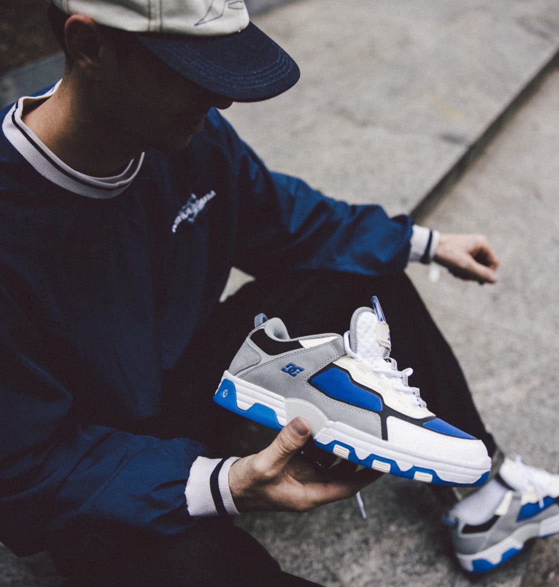 DC SHOES Shoe DC DC Metric S - (Shanahan) Gray White Blue