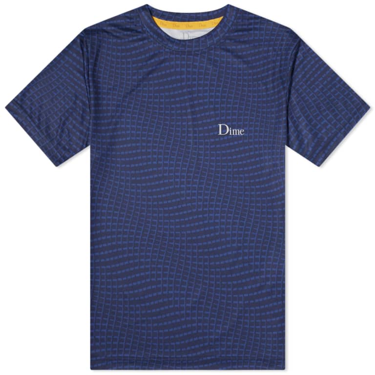 DIME MTL T-SHIRT XL Dime Warp Sports Athletic Tee - Blue