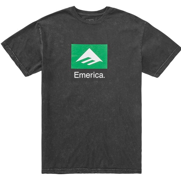 EMERICA T-SHIRT EMERICA CLASSIC COMBO TEE - BLACK MINERAL WASH