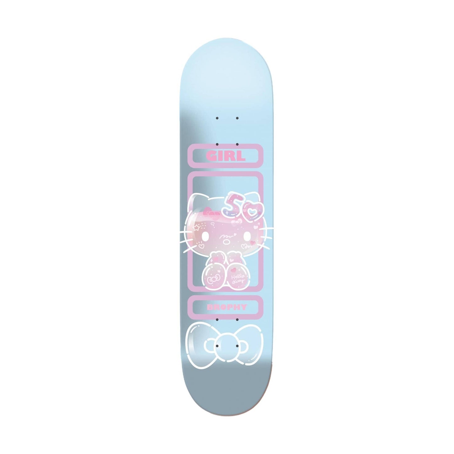 GIRL DECK 8.5 Girl Brophy Hello Kitty 50th Anniversary Deck - 8.5