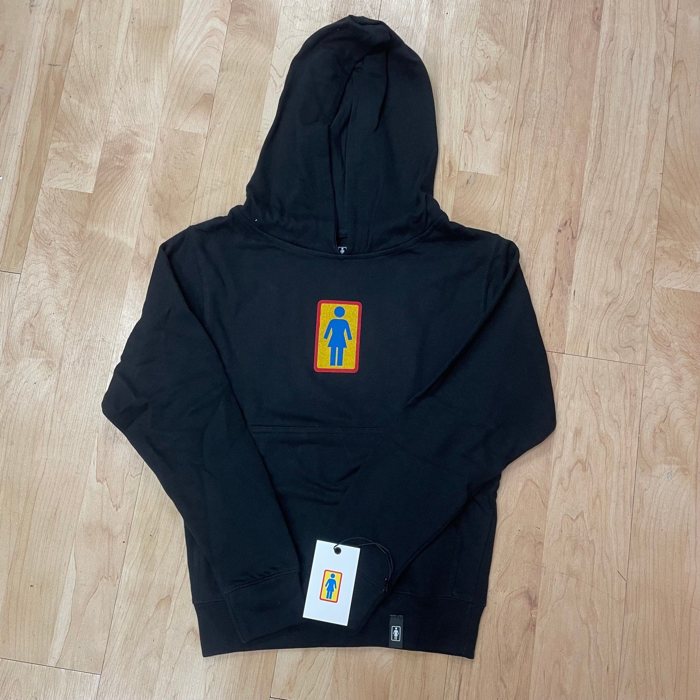 GIRL YOUTH HOODIE YS Girl Skateboards OG Logo Youth Hoodie - Black