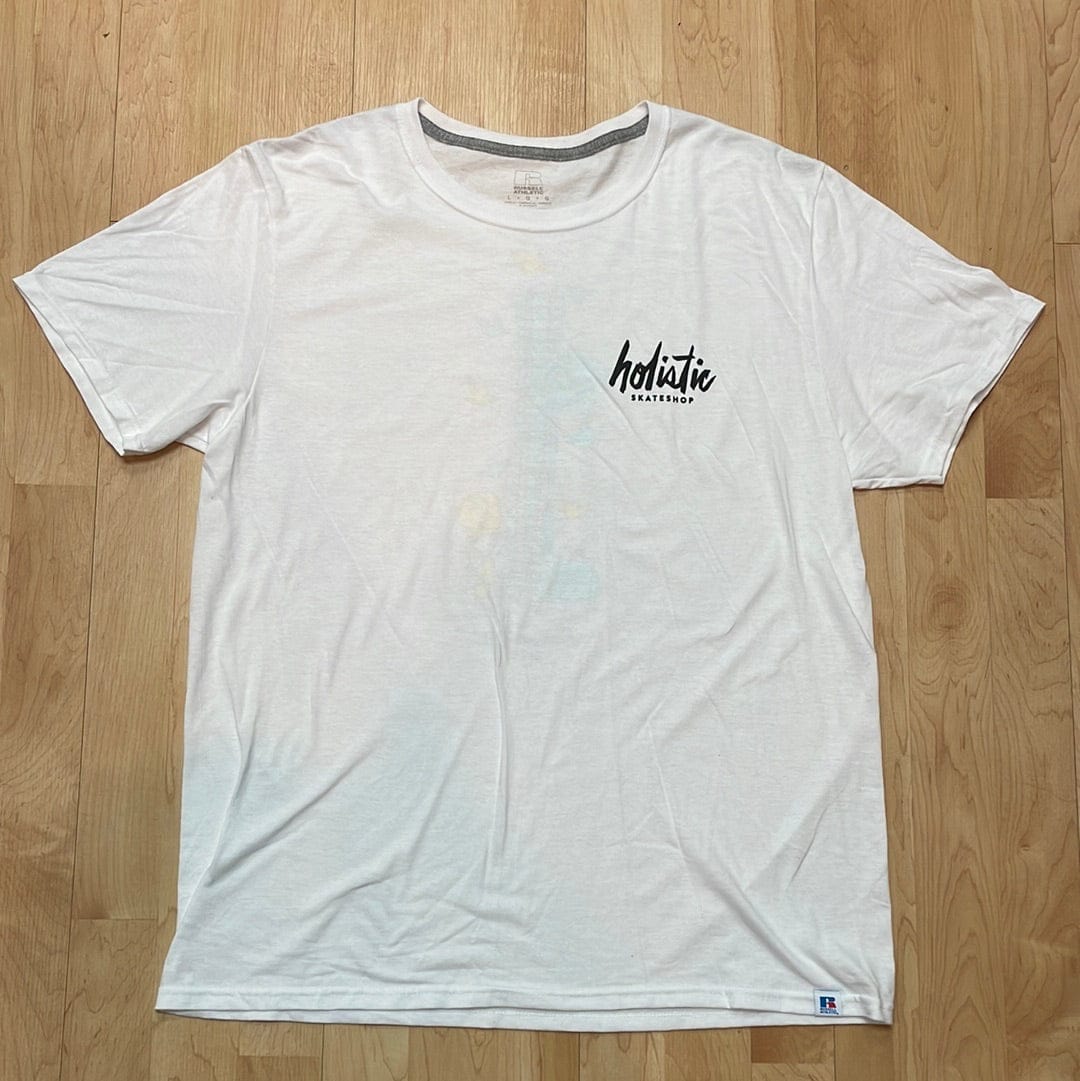 HOLISTIC T-SHIRT Holistic Mark Gonzales Deck Wall Tee - (Skateshop Day) White