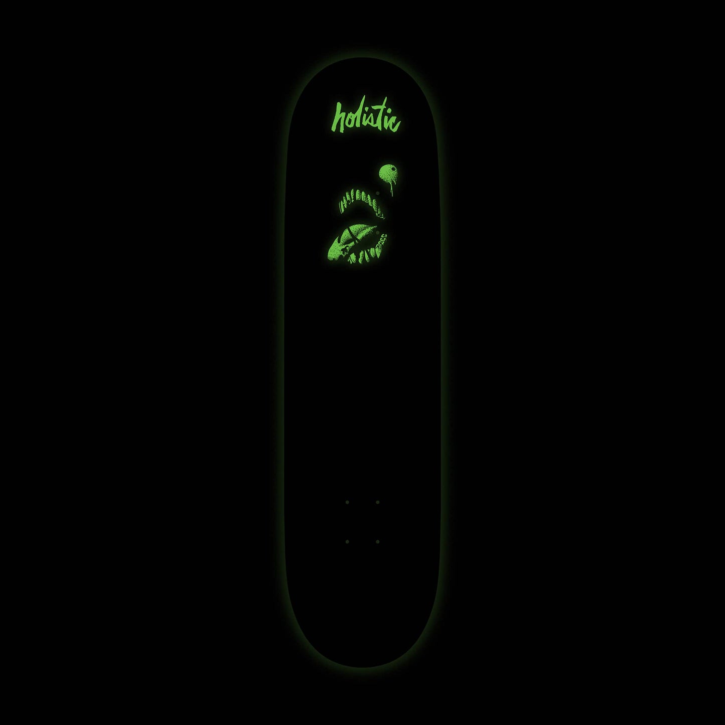 HOLISTIC DECK Holistic Skull Green Deck
