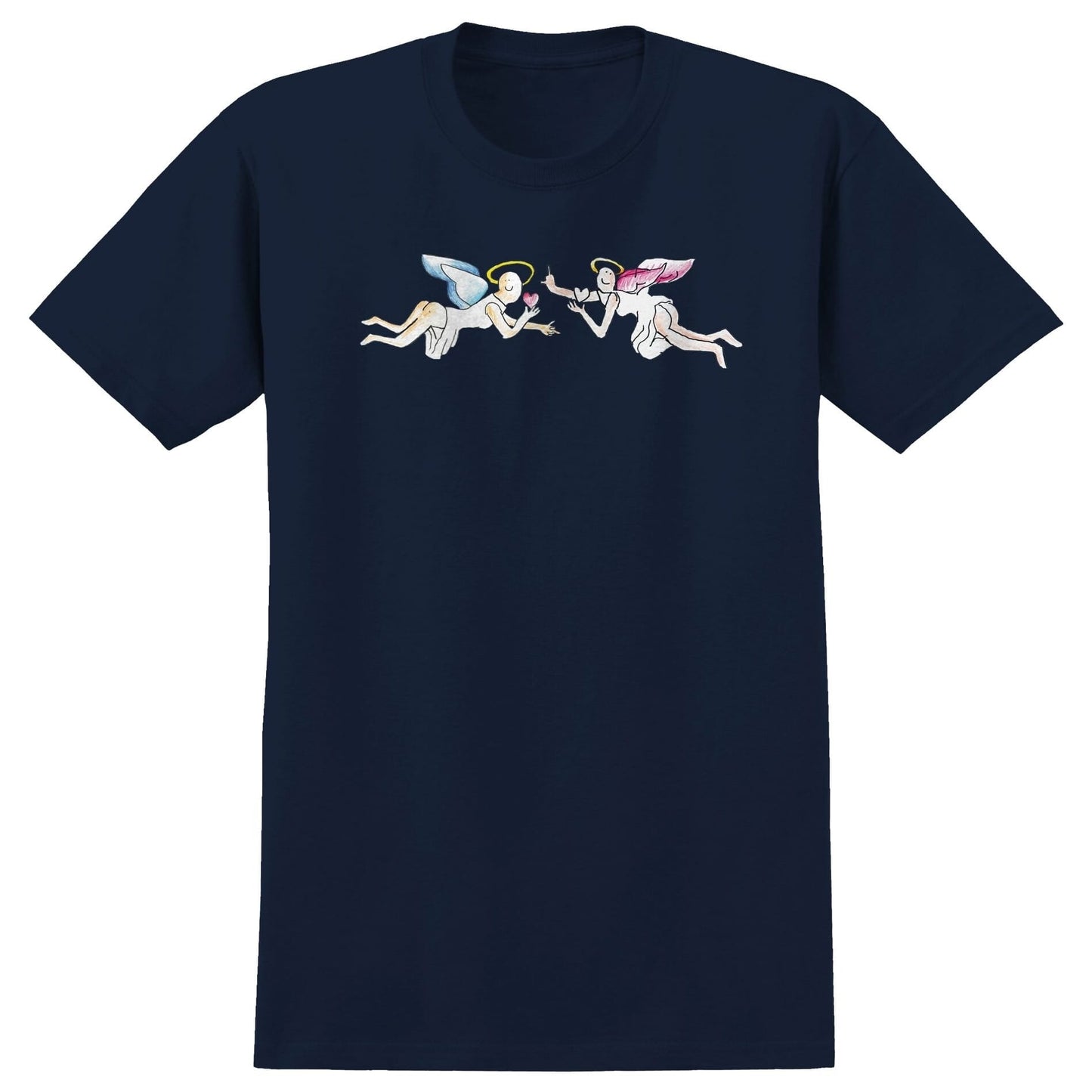 KROOKED T-SHIRT Krooked Angels Tee - Navy