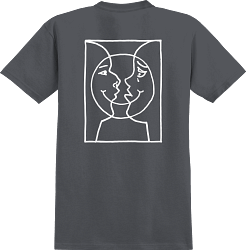 KROOKED T-SHIRT Krooked Moonsmile Tee - Charcoal
