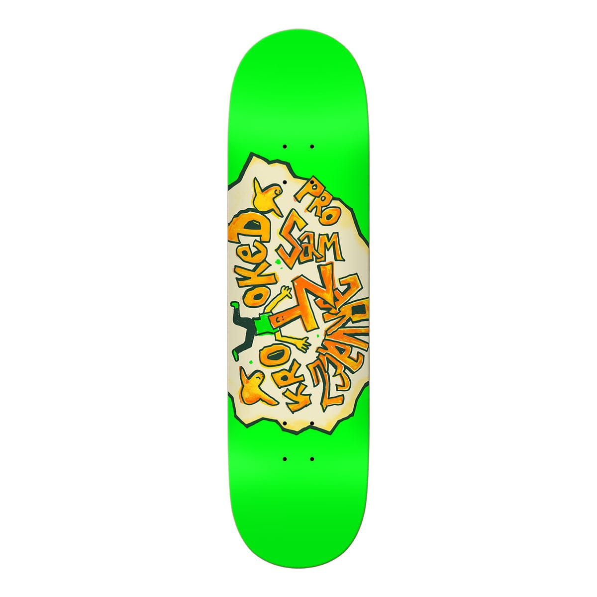 KROOKED DECK 8.5 Krooked Narvaez Pro Green Deck - 8.5