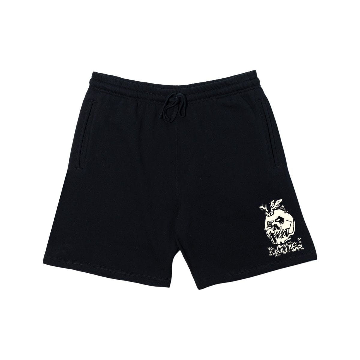 KROOKED SHORTS Krooked No Monster Sweatshorts - Black