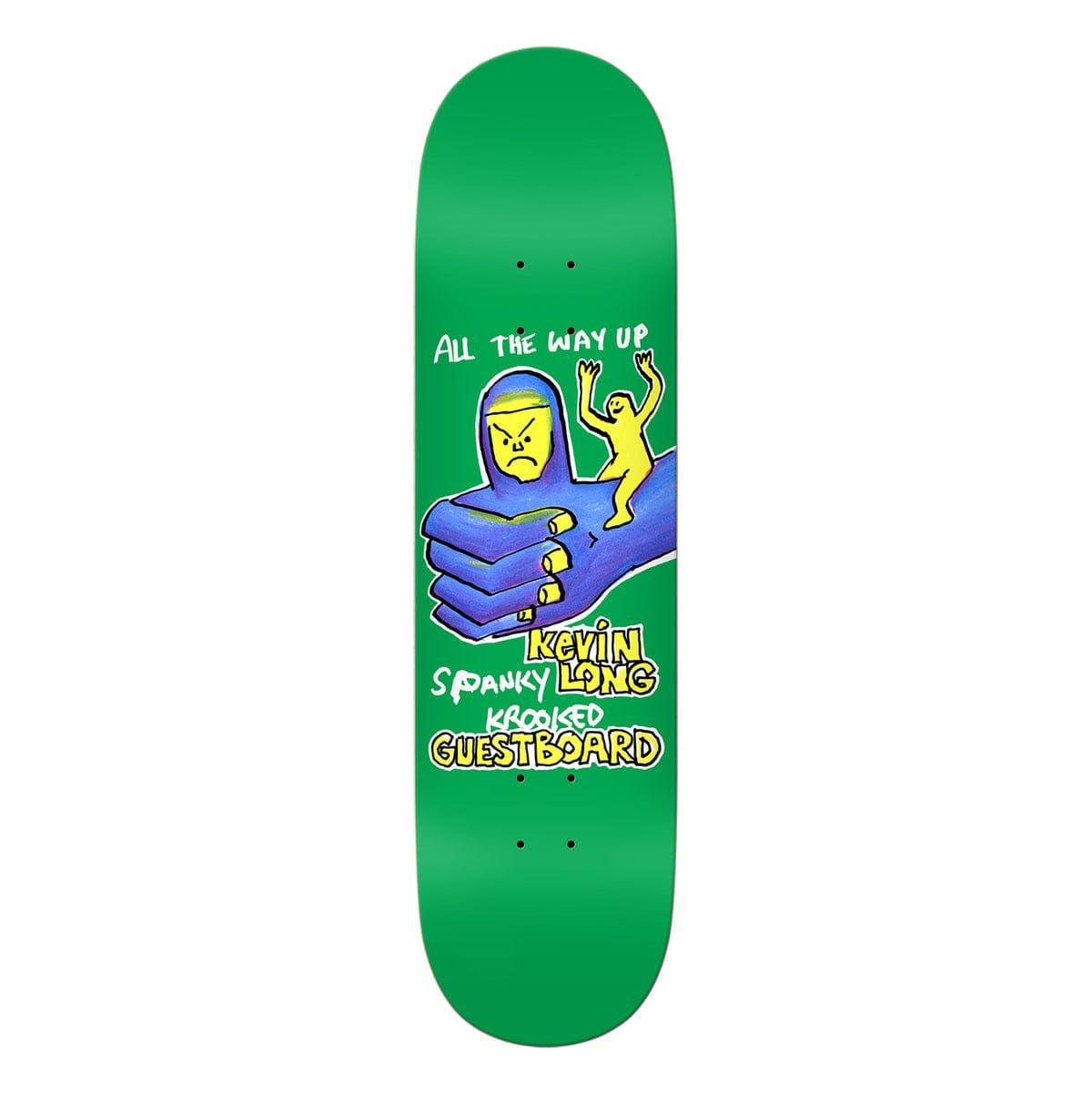 KROOKED DECK 8.25 Krooked Skateboards Kevin Spanky Guest True Fit Deck - 8.25