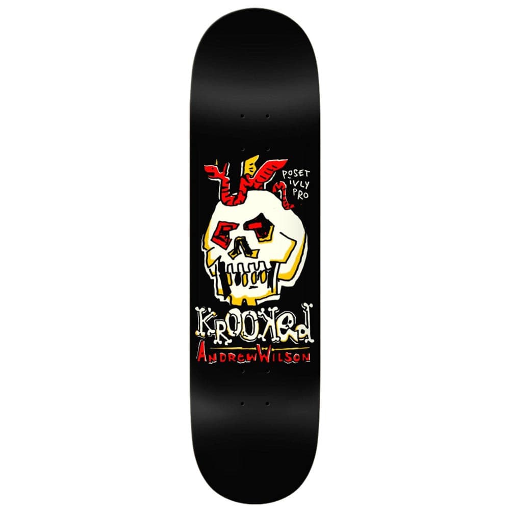 KROOKED DECK 8.5 Krooked Wilson Positvely Pro Deck - 8.5