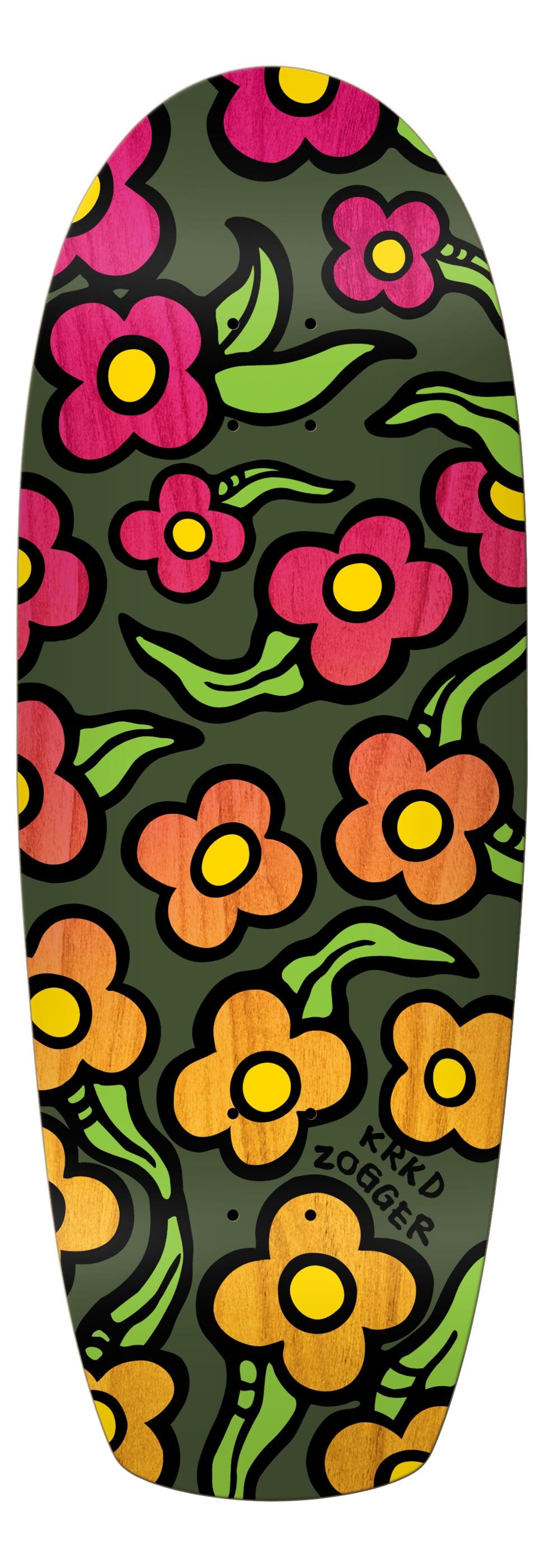 KROOKED DECK 10.75 Krooked Zogger Wildstyle Shaped Deck - 10.75