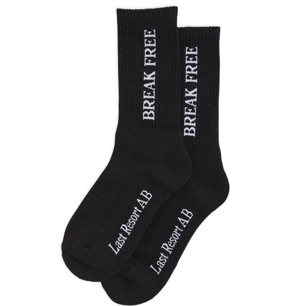 LAST RESORT AB SOCKS 7.0 - 9.0 LAST RESORT AB BREAK FREE SOCKS 3-PACK - BLACK