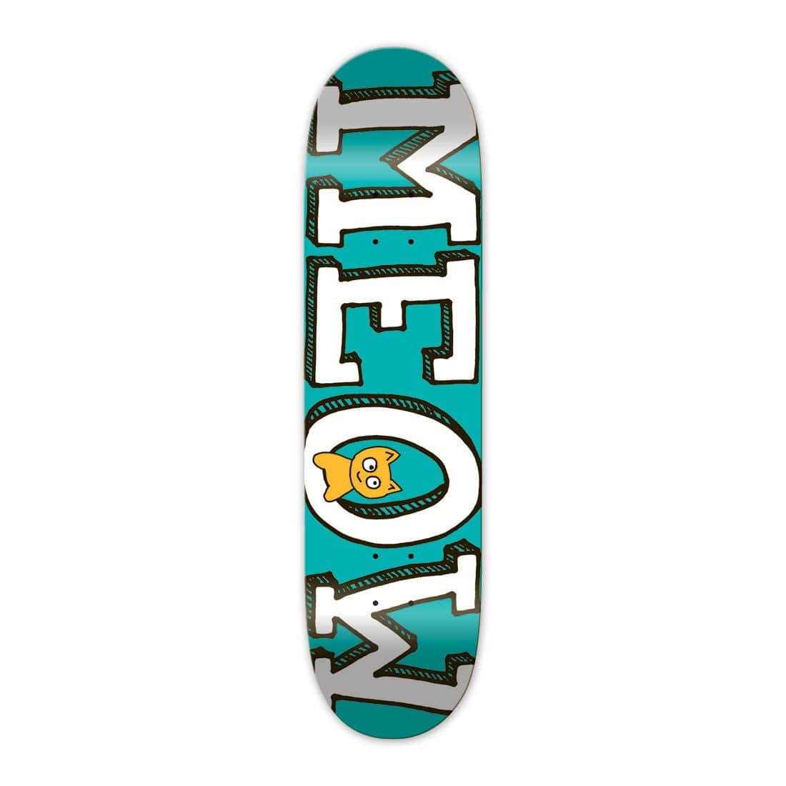 MEOW SKATEBOARDS DECK 7.75 Meow Logo Teal Deck - 7.75