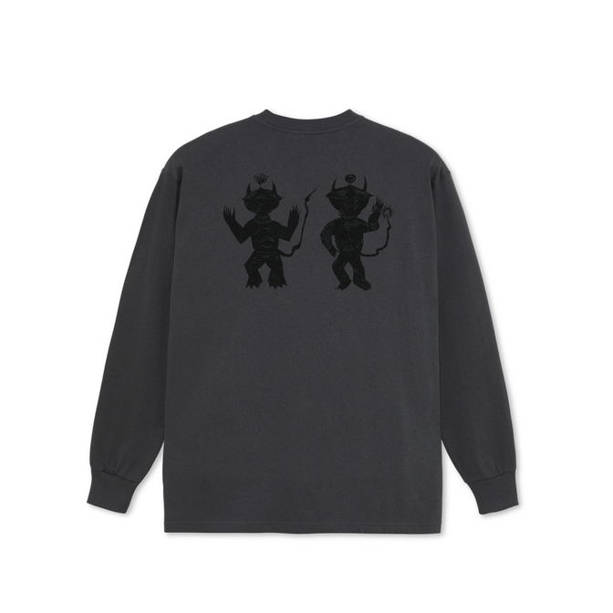 POLAR SKATE CO LONGSLEEVE TEE Polar Little Devils Longsleeve Tee - Graphite