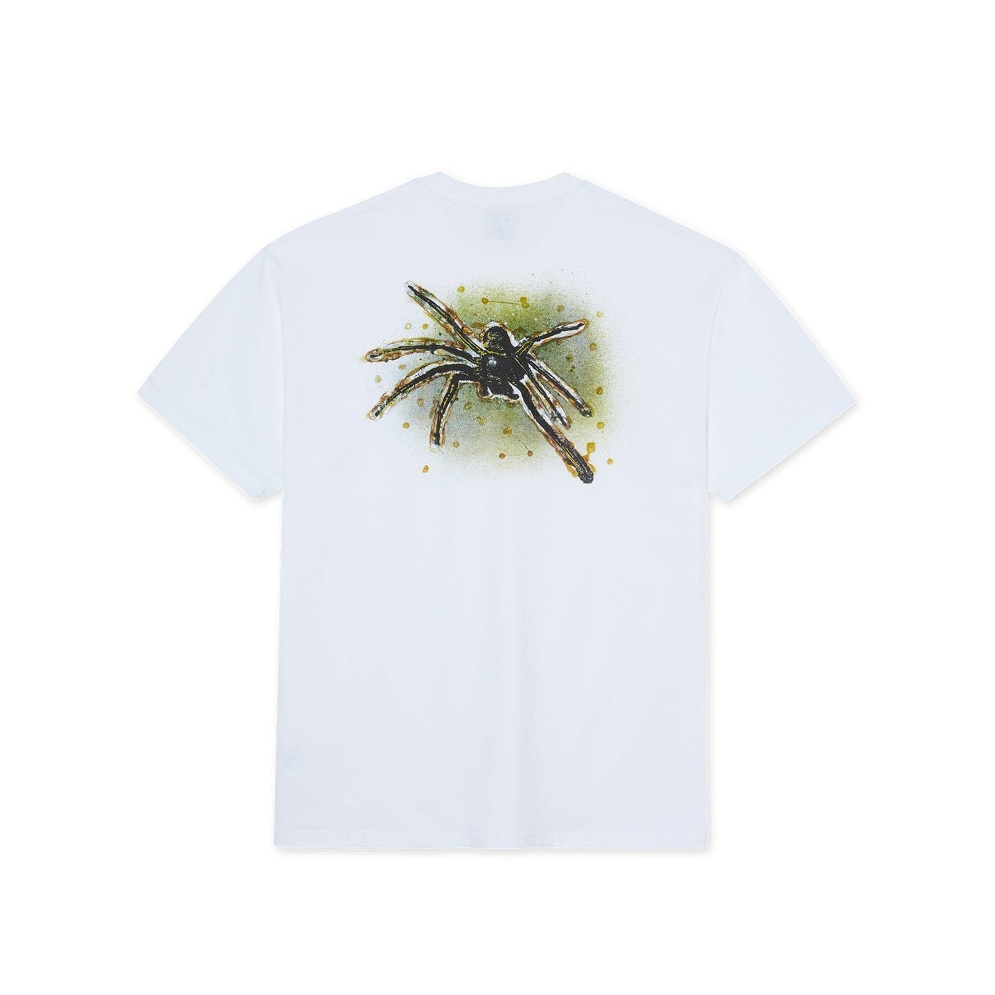 POLAR SKATE CO T-SHIRT Polar Skate Co. Green Spider Tee - White