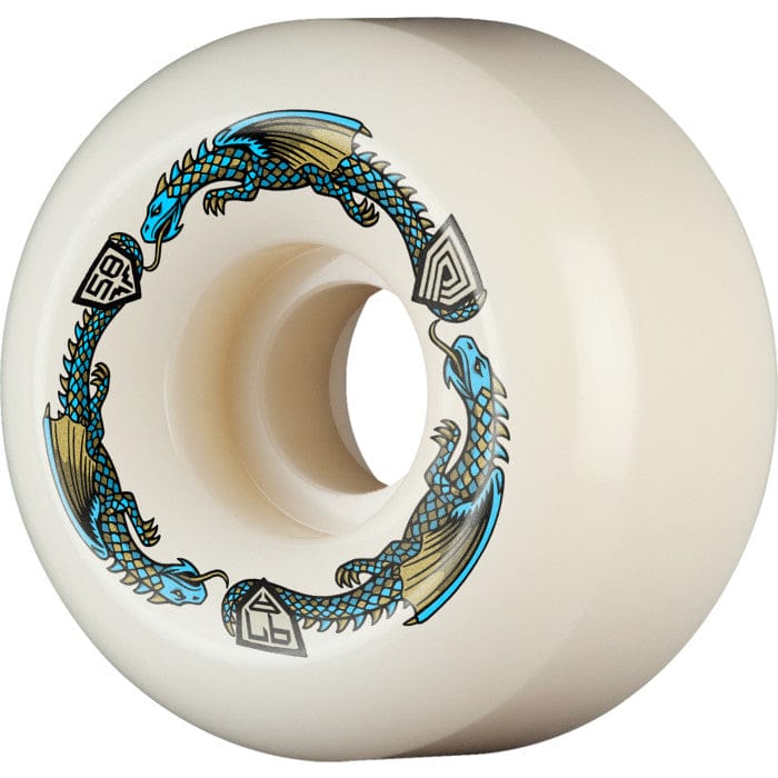 POWELL PERALTA WHEELS 58mm x 33mm Powell Peralta Blue Dragon Formula Rat Bones II 58mm - 97a