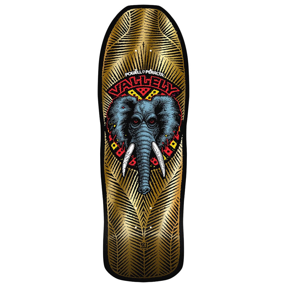 POWELL PERALTA DECK 10.0 Powell Peralta Mike Vallely Elephant Gold Foil Reissue Deck - 10.0