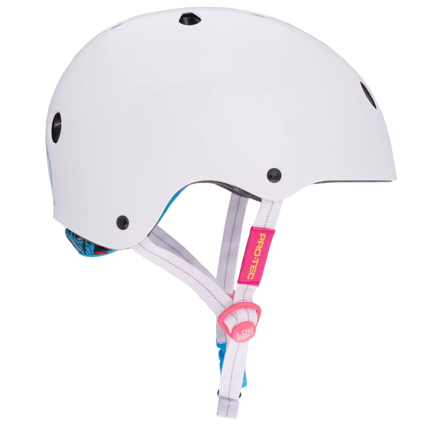 PROTEC PADS Protec Low Pro Certified Helmet - White Gloss