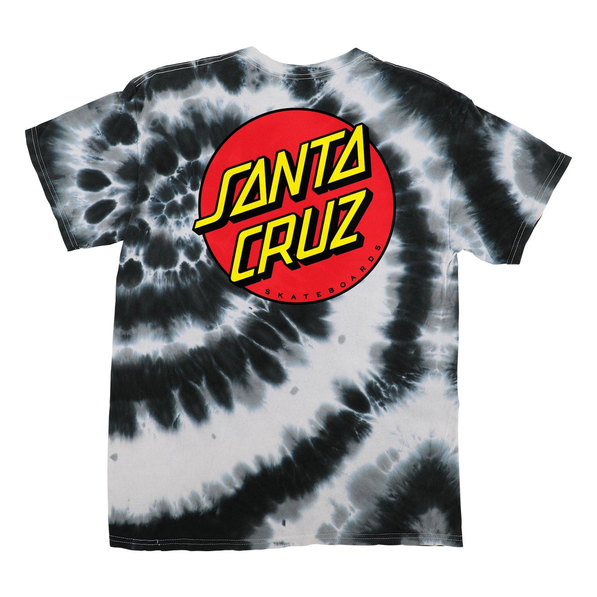 SANTA CRUZ T-SHIRT Santa Cruz Classic Dot Tee - Swirl Black