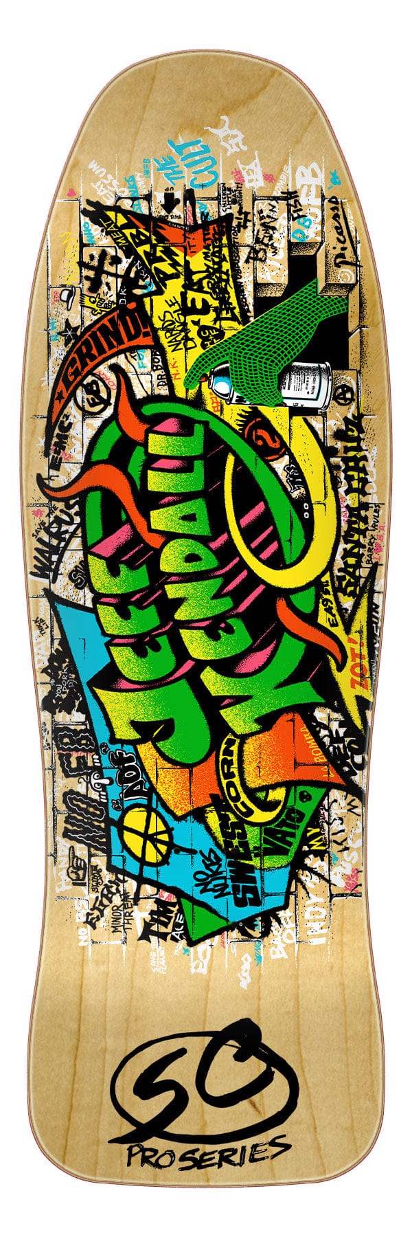 SANTA CRUZ DECK 9.6 Santa Cruz Kendal Graffiti Reissue Deck - 9.6