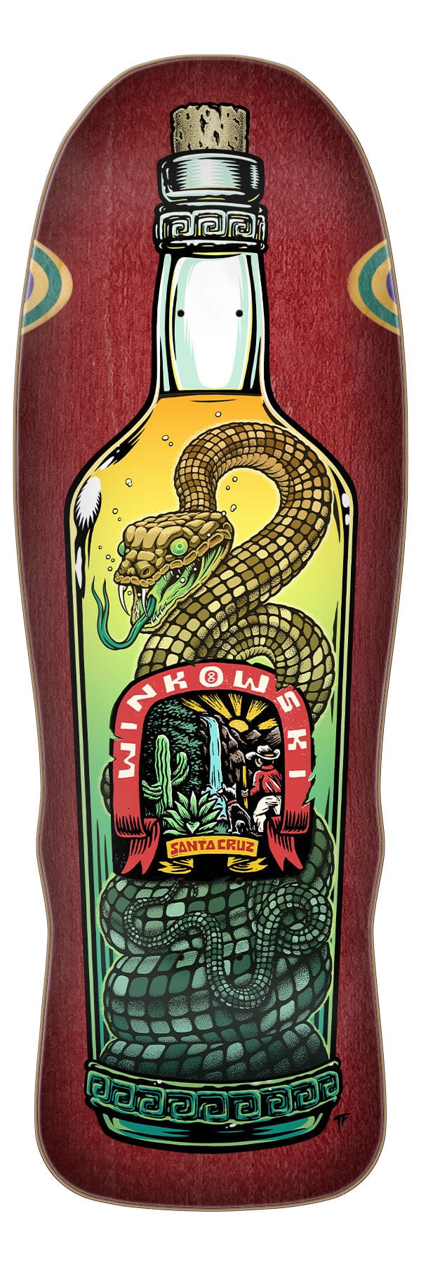 SANTA CRUZ DECK 10.3 Santa Cruz Winkowski Agave Snake Shaped Deck - 10.3