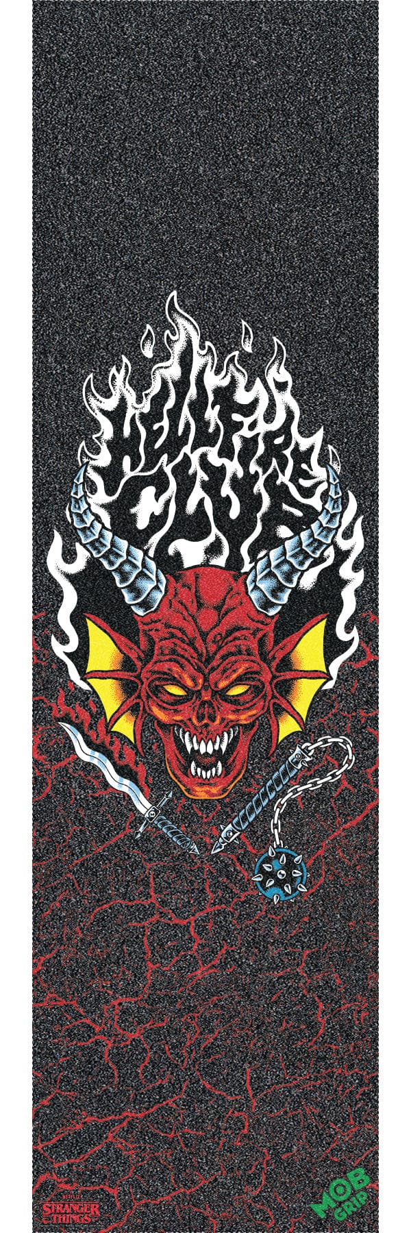 SANTA CRUZ GRIPTAPE Santa Cruz x Stranger Things Hellfire Club Mob Griptape - 9"