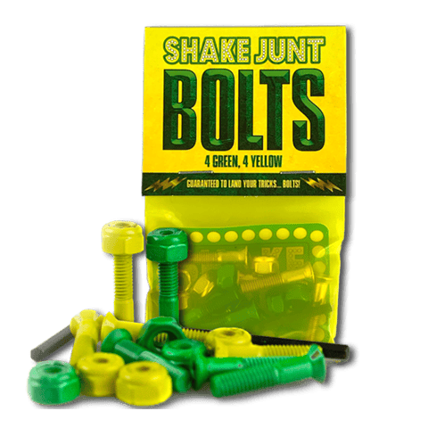 SHAKE JUNT HARDWARE Shake Junt Bag O' Bolts 4 Green 4 Yellow 1" - Phillips