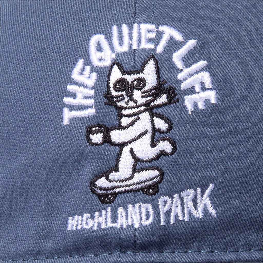 The Quiet Life Skating Cat Dad Hat - Slate Blue