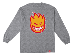 SPITFIRE YOUTH LONGSLEEVE TEE Spitfire Bighead Youth Longsleeve Tee - Sport Grey