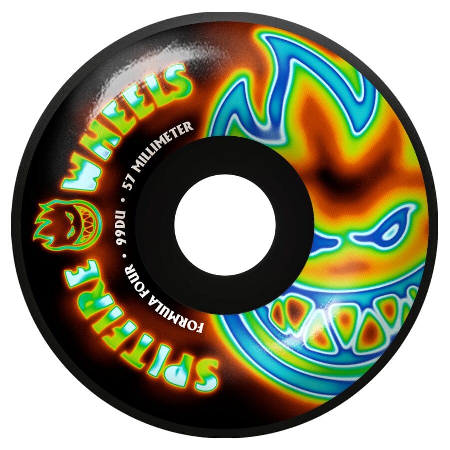 SPITFIRE WHEELS 57mm Spitfire Formula Four Radioactive Bighead - 99D
