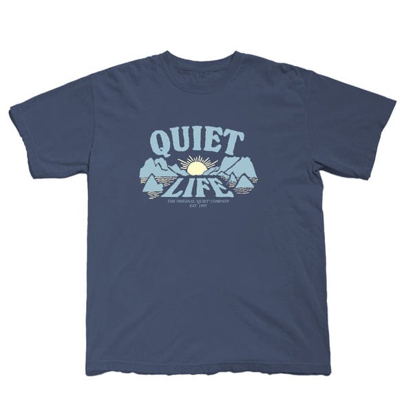 THE QUIET LIFE T-SHIRT The Quiet Life Sunset Pigment Dyed Tee - Navy