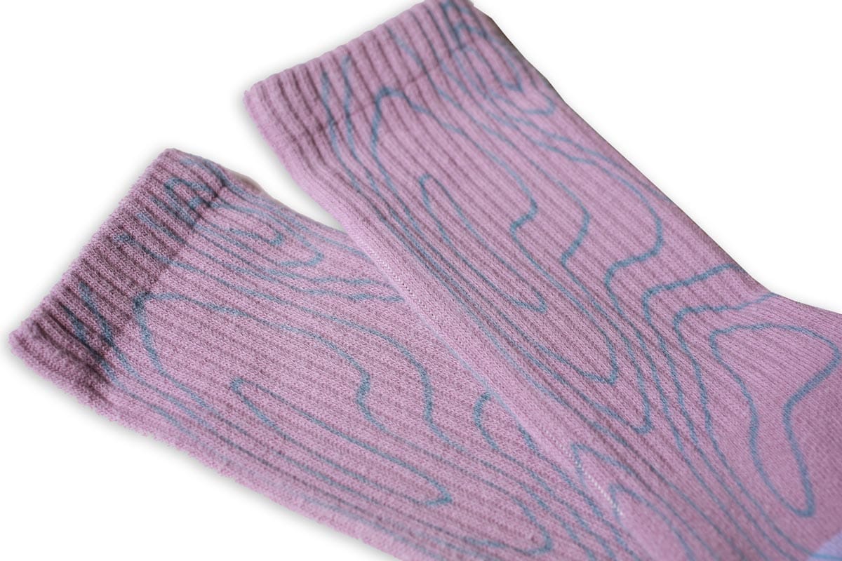 THEORIES OF ATLANTIS SOCKS Theories Contour Socks - Lavender