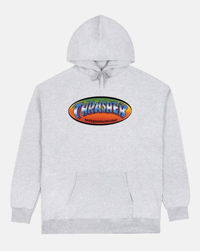THRASHER HOODIE Thrasher Magazine Ninety-Five By Spanky Hoodie - Grey