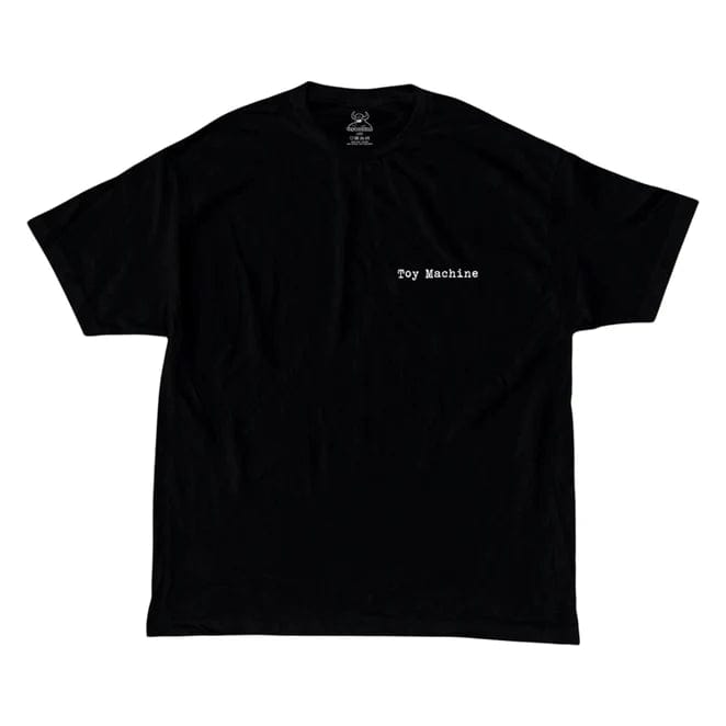TOY MACHINE T-SHIRT Toy Machine Ed Tempelton Charred Cross Tee - Black