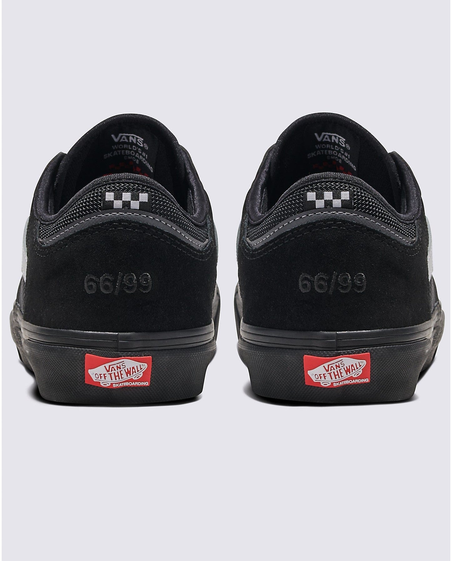 VANS SHOE VANS 9 Vans Rowley - Black White Black