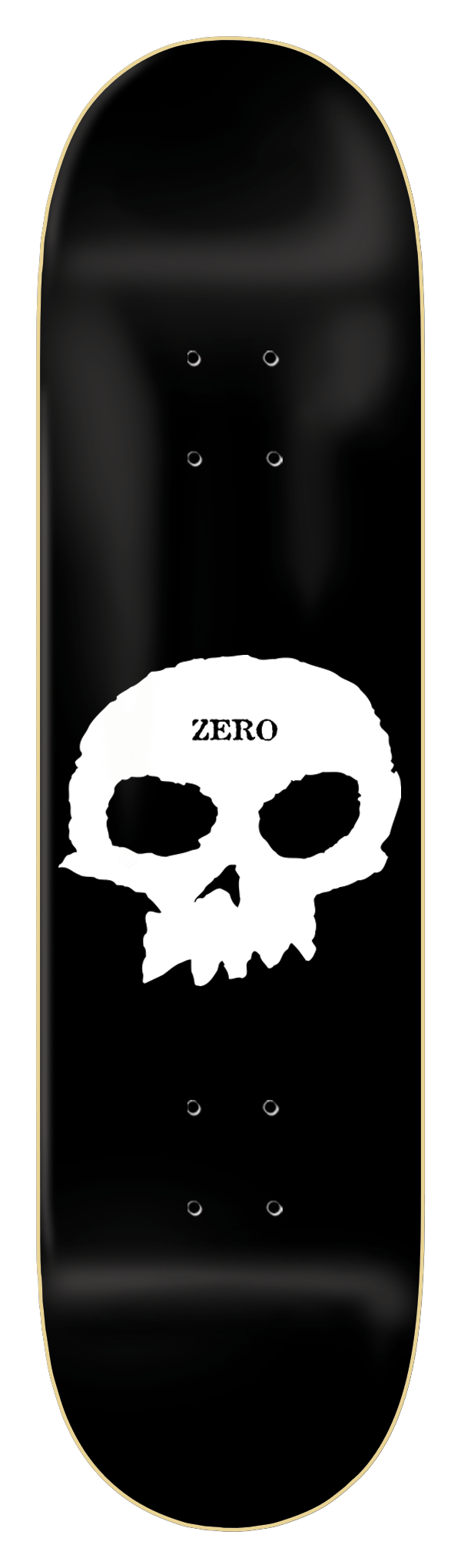 Zero Skateboards Single Skull Deck
