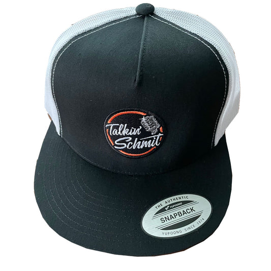 Talkin' Schmit Triple OG Trucker Hat - Black White