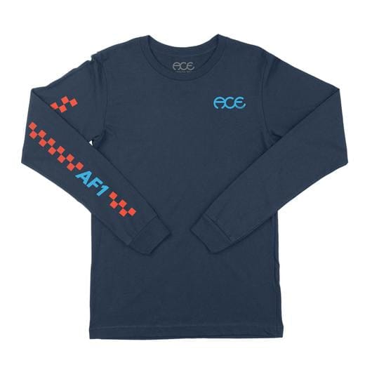 ACE LONGSLEEVE TEE Ace Paddock L/S Tee- Navy