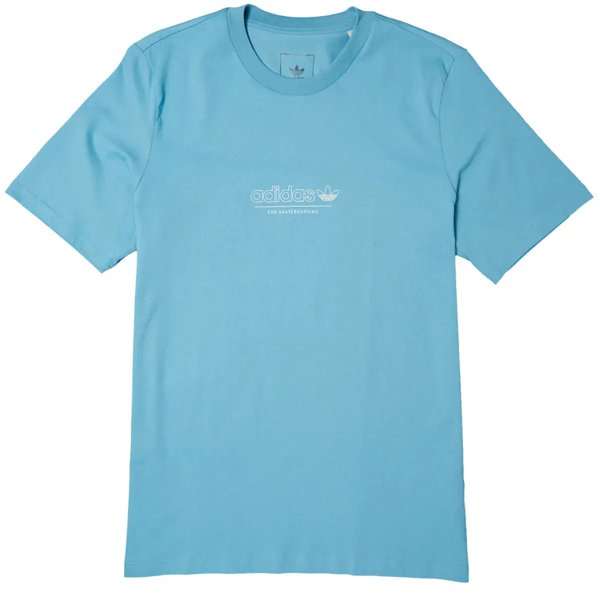 ADIDAS SKATEBOARDING T-SHIRT Adidas 4.0 Strike Through Tee - Preloved Blue