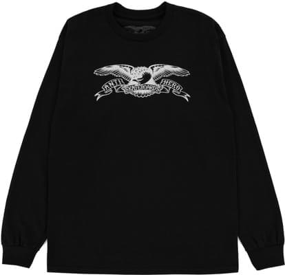 ANTI-HERO EAGLE L/S TEE - BLACK WHITE – Holistic Skateshop