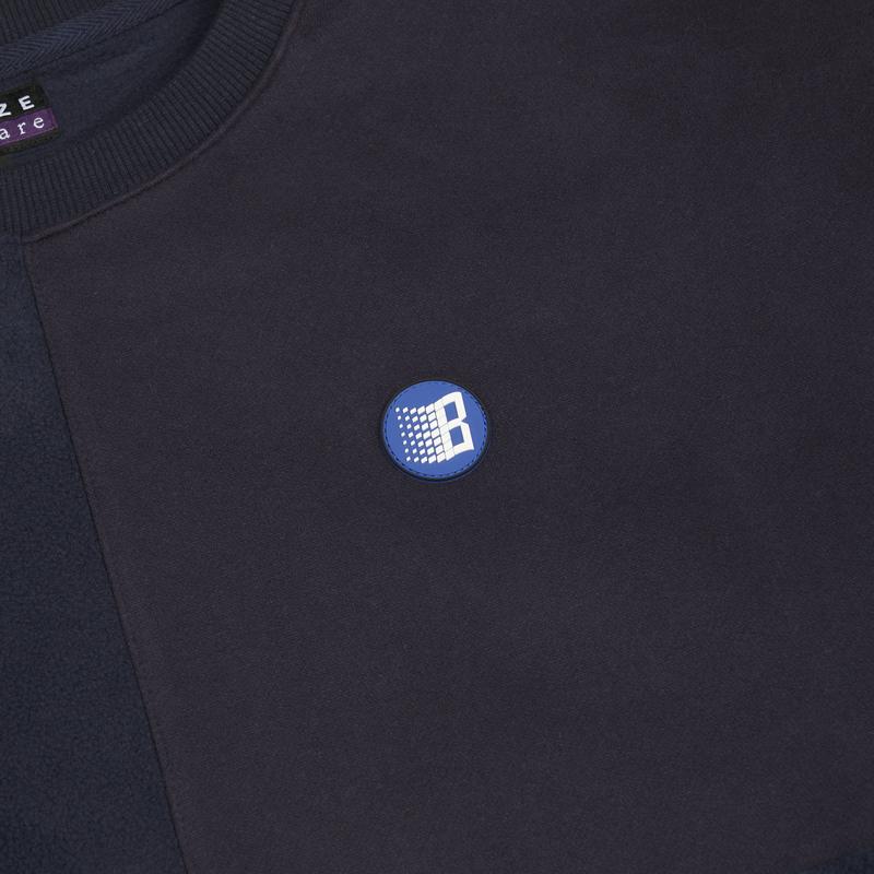 BRONZE CREWNECK S BRONZE 56K SPLIT CREWNECK - NAVY