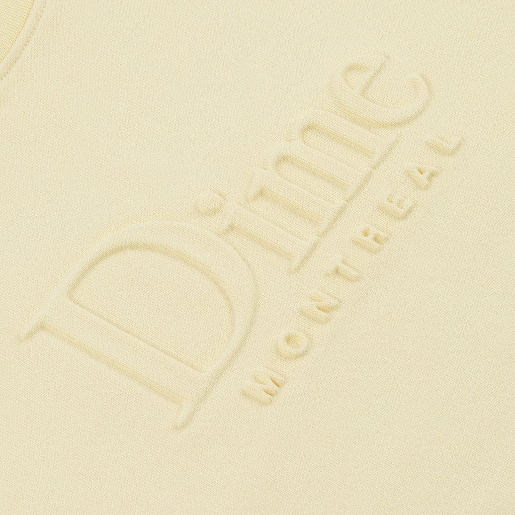 DIME MTL CREWNECK DIME CLASSIC EMBOSSED CREWNECK - CREAM