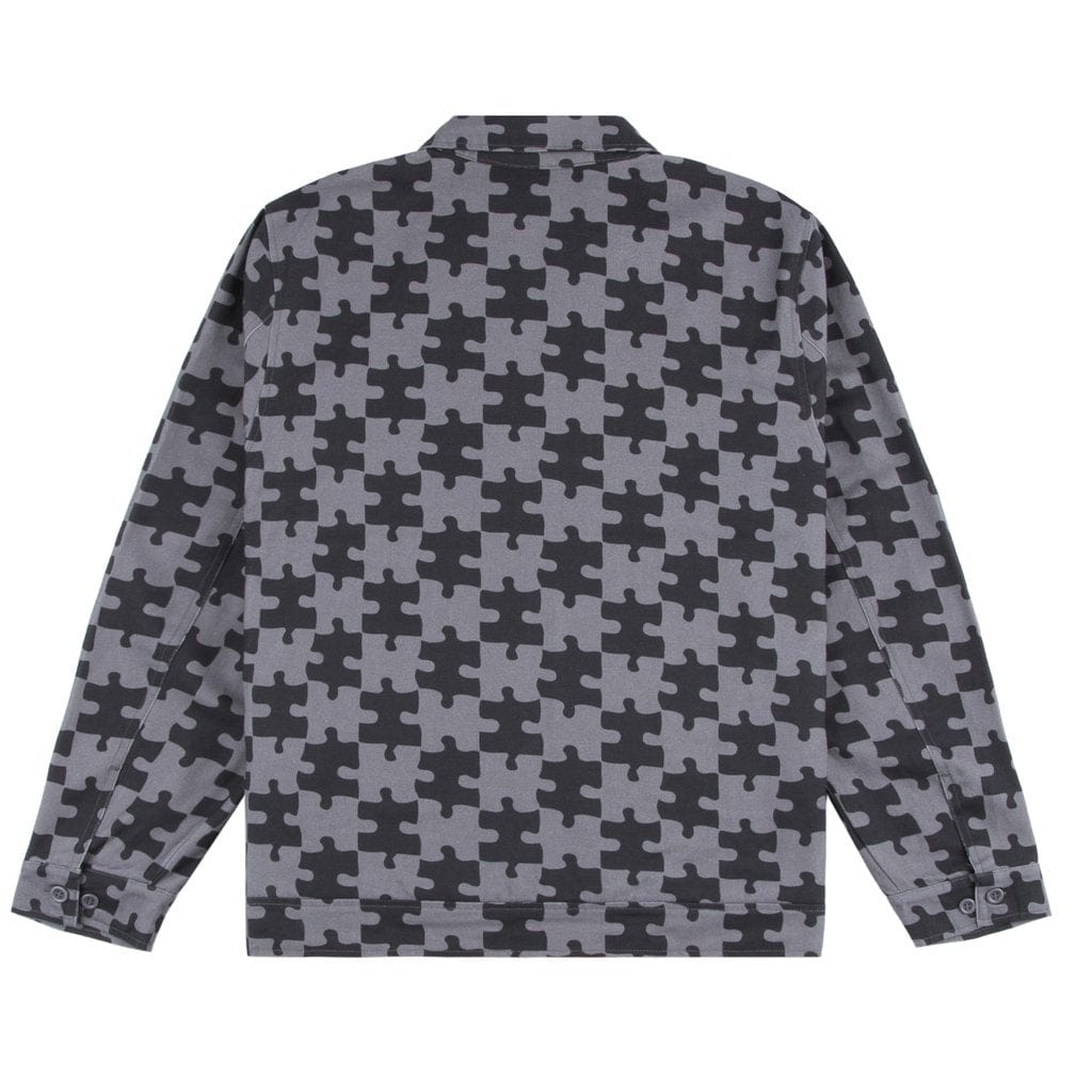 DIME MTL JACKET XL DIME PUZZLE TWILL JACKET - CHARCOAL